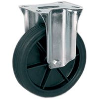 Gespritzte Vollgummi VG-Räder TPR, Polypropylenkern, Bockrolle NL Gespritzte Vollgummi VG-Räder TPR, Polypropylenkern, Bockrolle NL