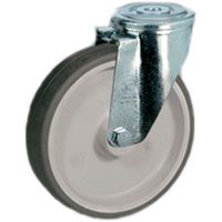 Thermoplastische Gummi-Räder, Polypropylenkern, Lenkgehäuse NL mit Rückenloch Thermoplastische Gummi-Räder, Polypropylenkern, Lenkgehäuse NL mit Rückenloch