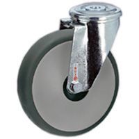 Thermoplastische Gummi-Räder, Polypropylenkern, Lenkgehäuse NLX mit Rückenloch Thermoplastische Gummi-Räder, Polypropylenkern, Lenkgehäuse NLX mit Rückenloch