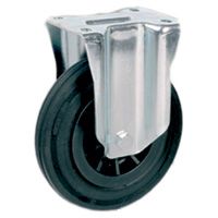 Vollgummi VG-Standardräder, Polypropylenkern, Bockrolle NL Vollgummi VG-Standardräder, Polypropylenkern, Bockrolle NL