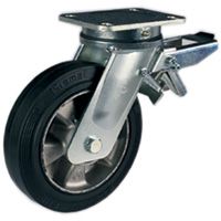 Sigma Elastic Gummi-Räder, Alukern, Lenkrolle mit Platte EE MHD, verstellbare Hinterbremse Gehäuse Sigma Elastic Gummi-Räder, Alukern, Lenkrolle mit Platte EE MHD, verstellbare Hinterbremse Gehäuse