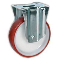 Räder aus gespritztem Polyurethan PUR TPU 60D, Kern aus Polyamid PA 6, Bockrolle NL Räder aus gespritztem Polyurethan PUR TPU 60D, Kern aus Polyamid PA 6, Bockrolle NL