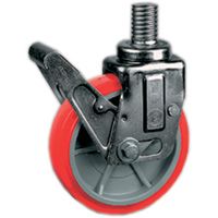 Räder aus gespritztem Polyurethan PUR TPU 60D, Kern aus Polyamid PA 6, Lenkrolle mit Zapfen für mobile Gerüste Räder aus gespritztem Polyurethan PUR TPU 60D, Kern aus Polyamid PA 6, Lenkrolle mit Zapfen für mobile Gerüste