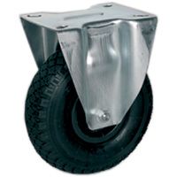 Luftbereifte Räder, Polypropylenkern, Bockrolle NL, genopptes Profil