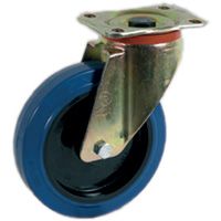 Elastik Vollgummi VG-Räder, Kern aus Polyamid PA 6, Lenkrolle mit Platte P